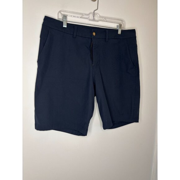 LULULEMON Comission Short Mens 36 Navy Stretch Slash Pocket Preppy - Picture 3 of 5
